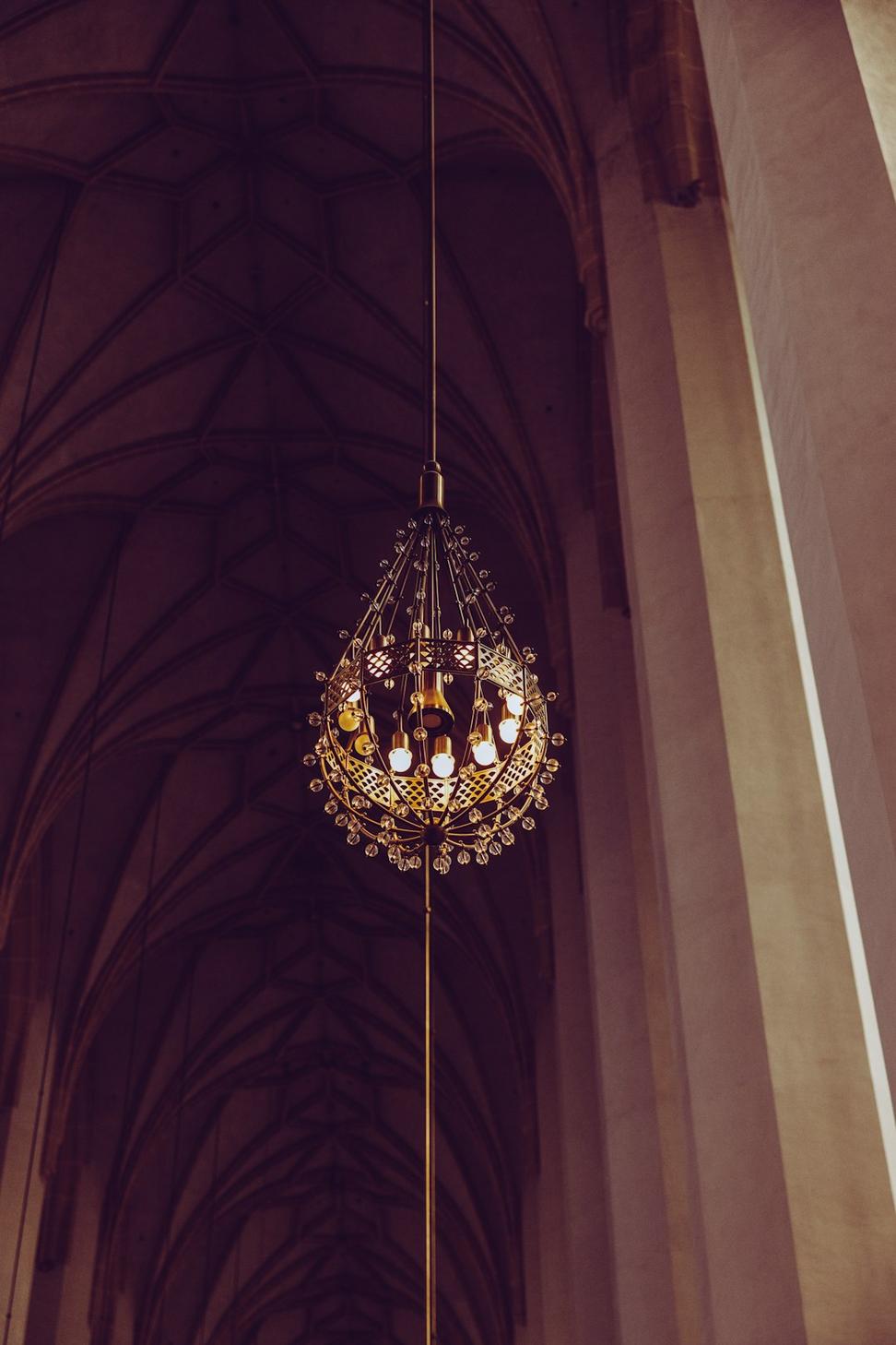 Chandelier installation